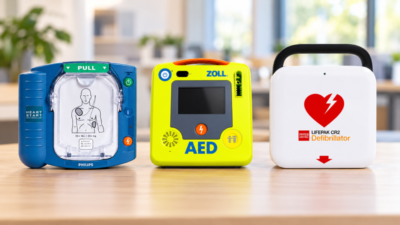 ZOLL AED Plus, Philips OnSite ou LIFEPAK CR2 : quel défibrillateur choisir?