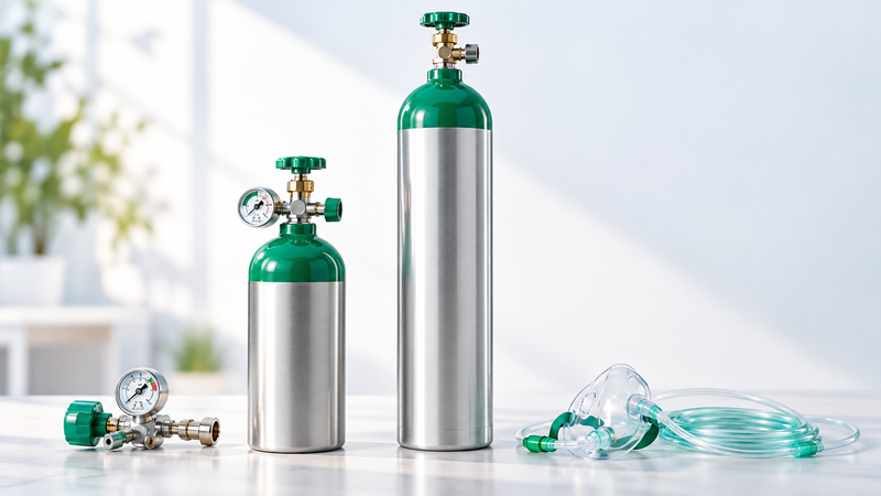 Formats de bouteilles d'oxygène médical : guide des tailles, capacités et dimensions