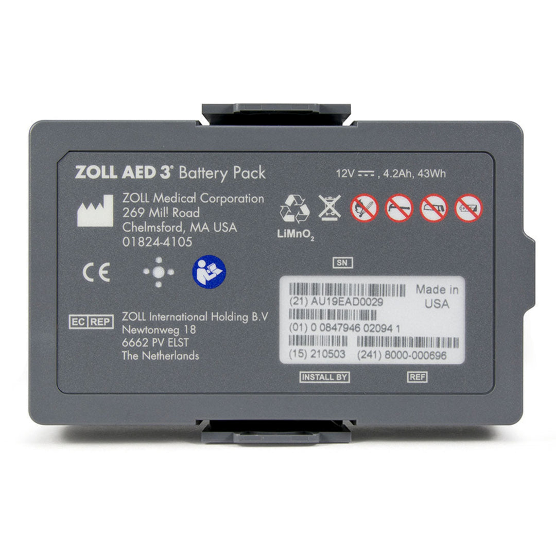 Batterie lithium-manganèse pour ZOLL AED 3