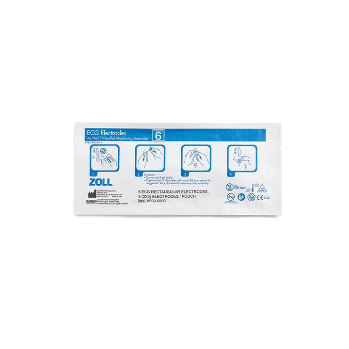 Électrodes pour adultes ECG avec gel liquide - 120 sachets - ZOLL