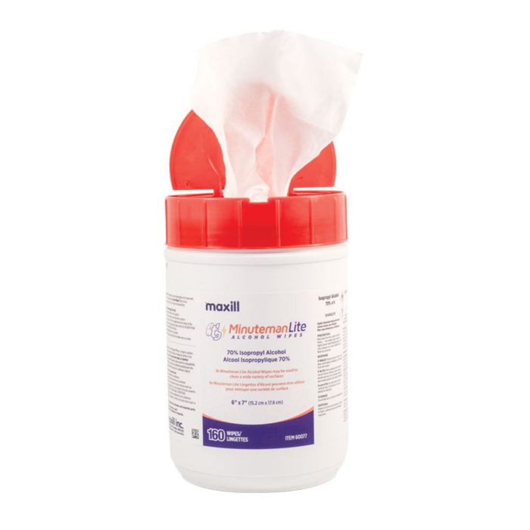 Minuteman LITE 70% Isopropyl Alcohol Wipes - 160 count