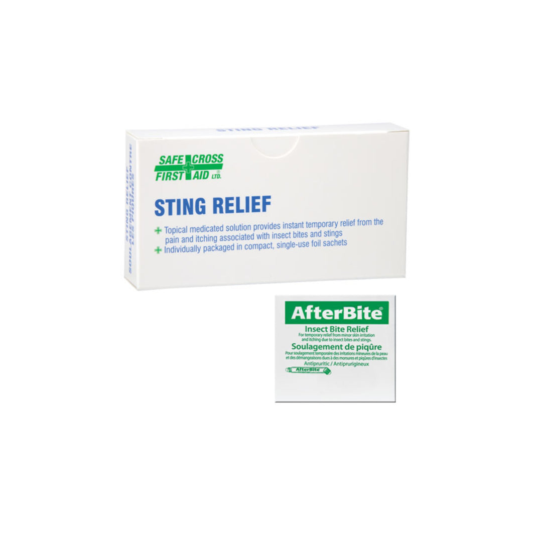 Insect bite relief wipes