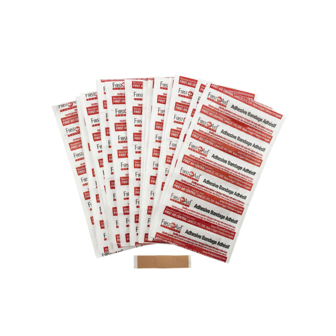 Plastic Junior Bandages 3/8″ x 1.5″ - 100 Count