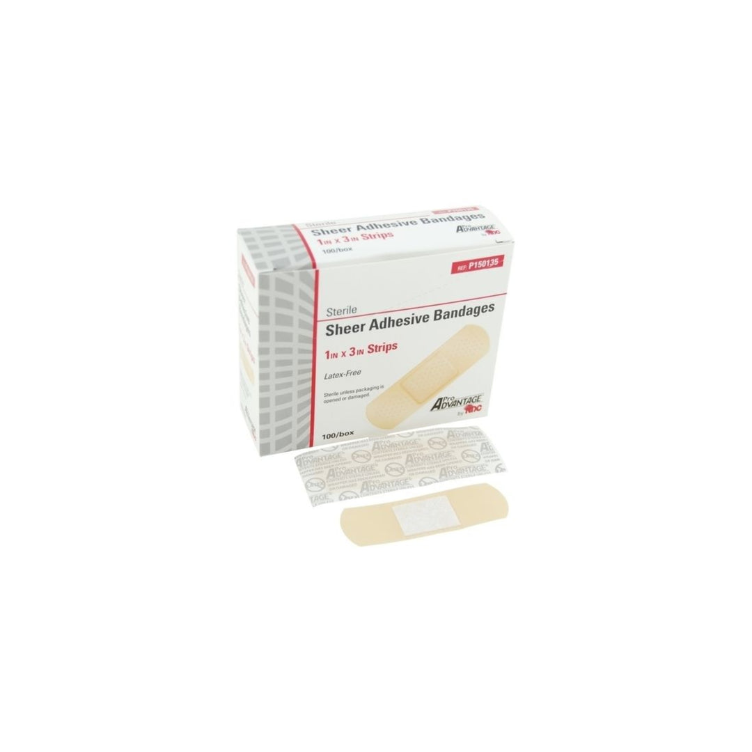 Pansement adhésif standard  1" x 3" - 100 unités