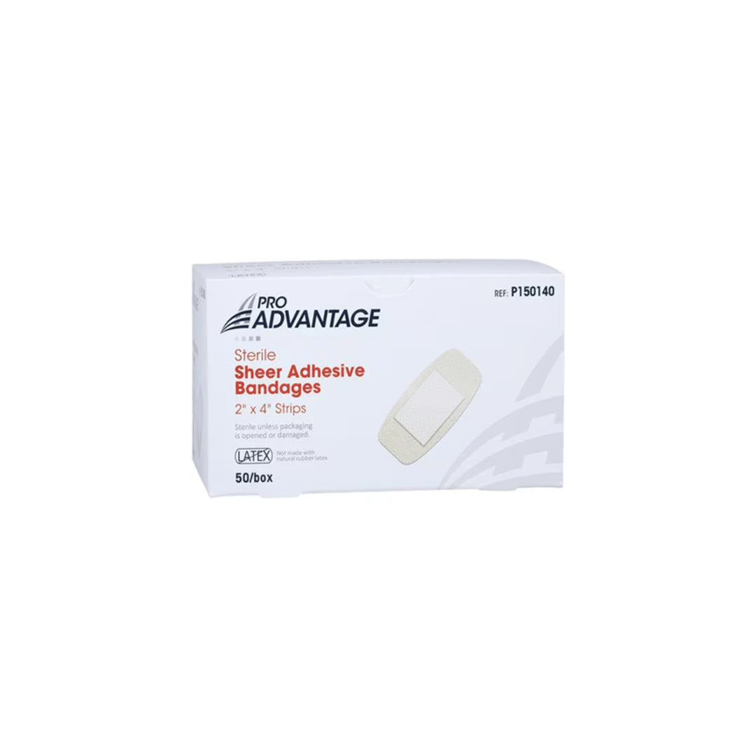 Rectangular adhesive bandage 2" x 4" - 50 units