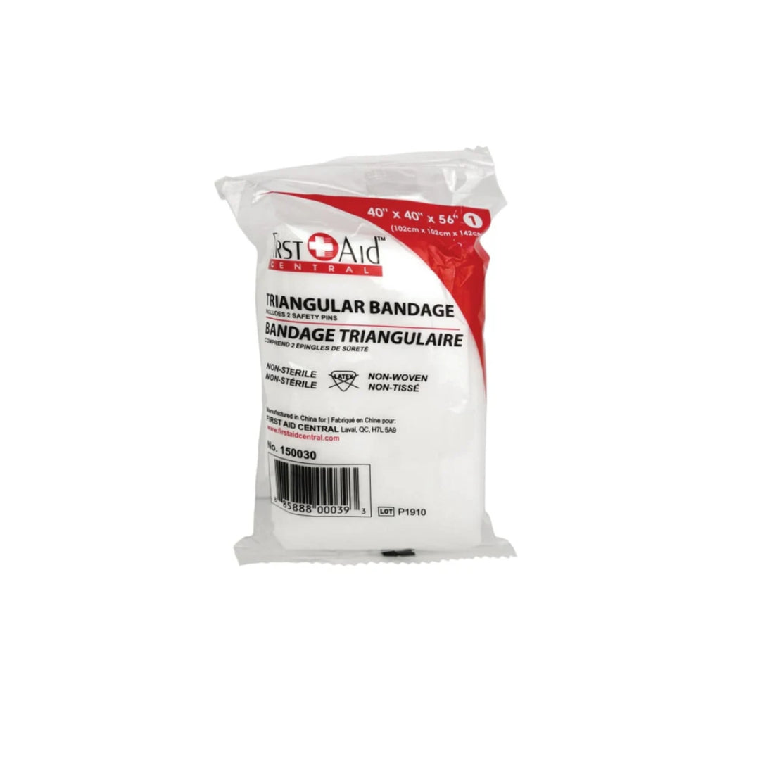 Triangular white cotton bandage