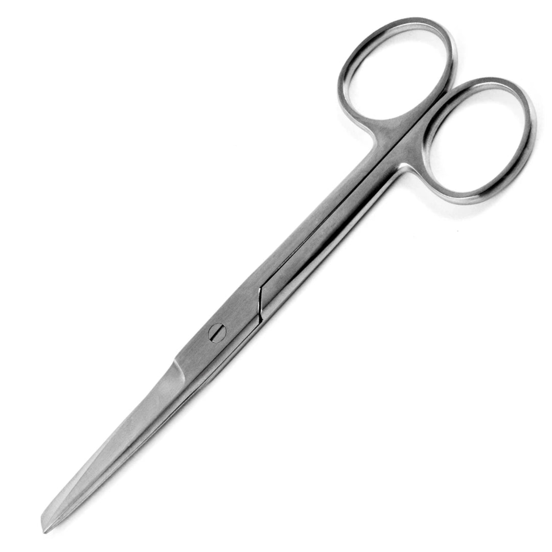 Straight sterile medical scissors