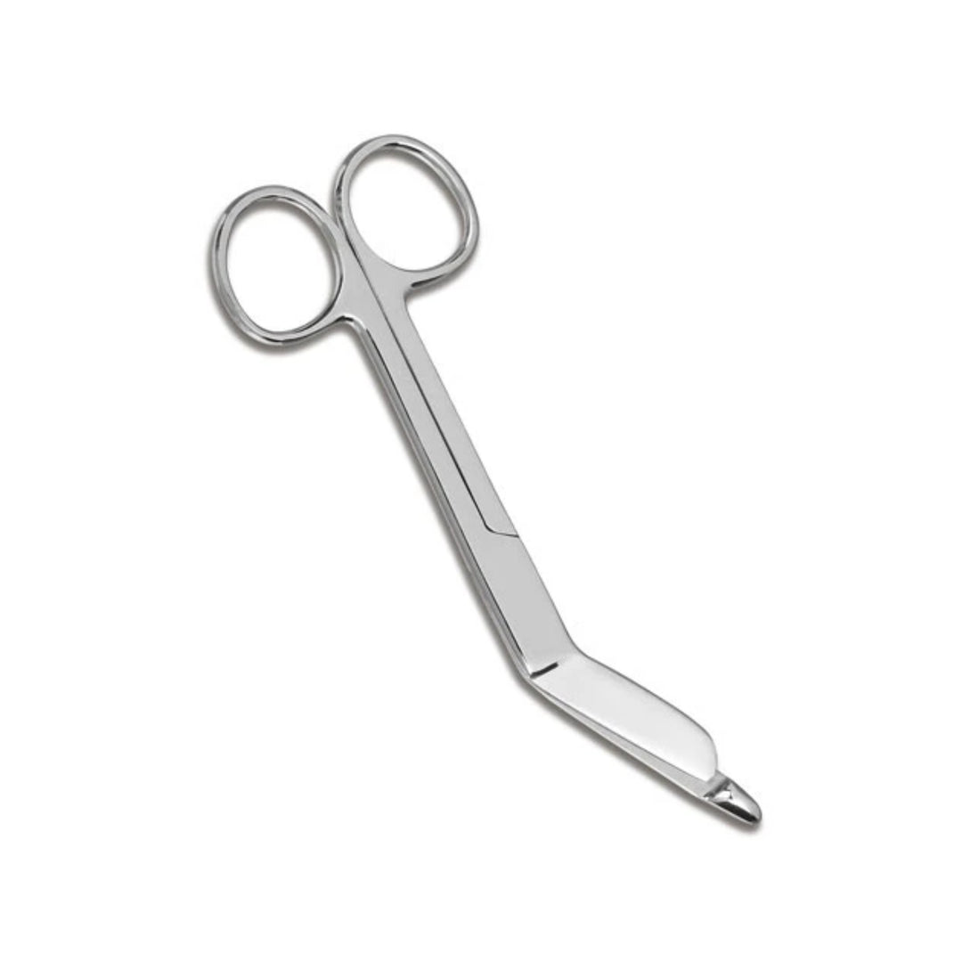 Stainless steel bandage scissors 5½″
