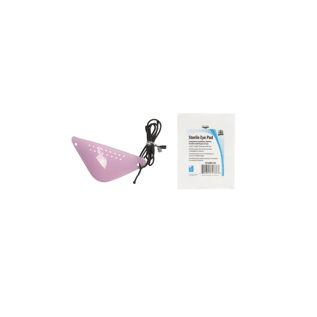 Eye pad with protective shield