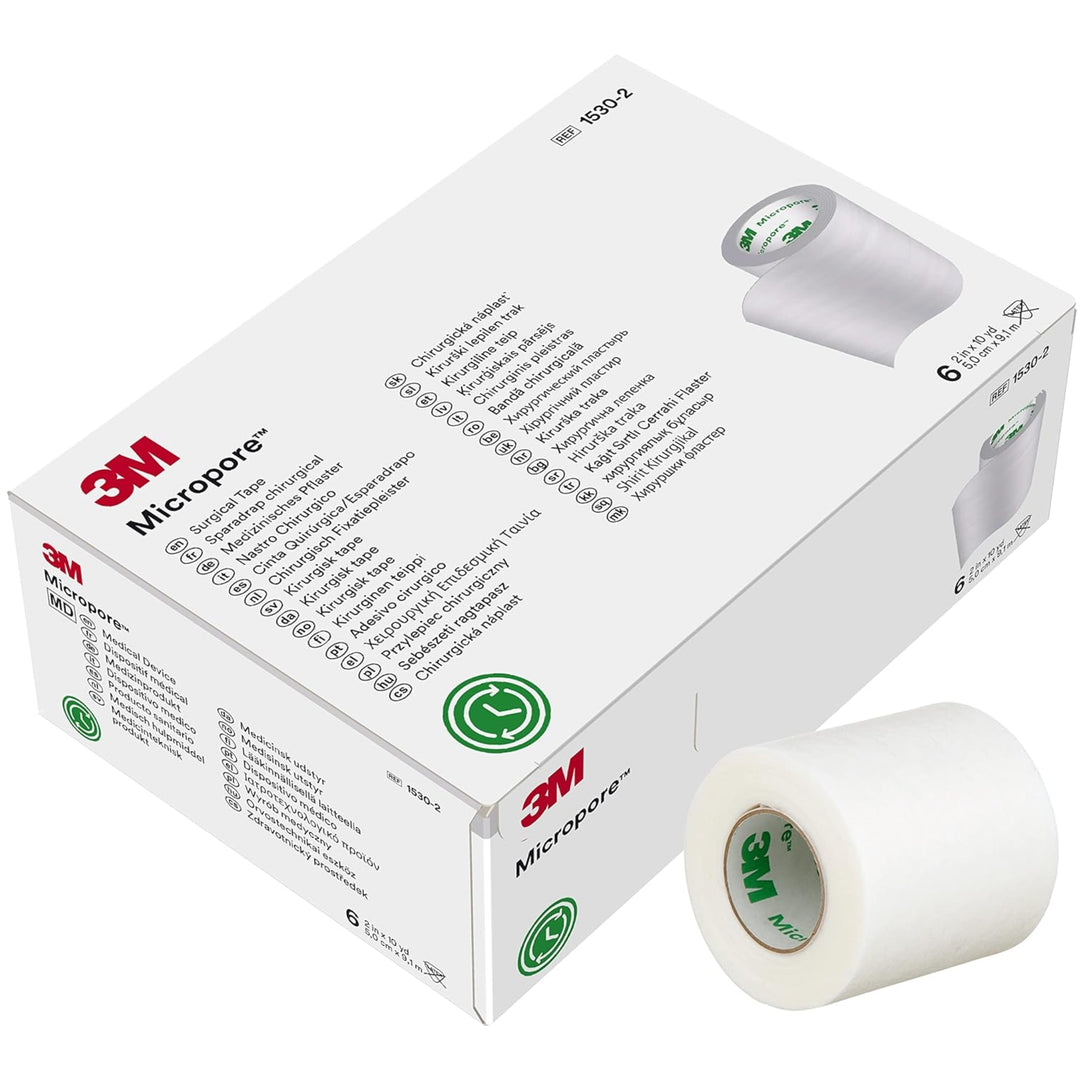 Adhesive Tape (Diachylon) - 3M Micropore 2″ - 6 units