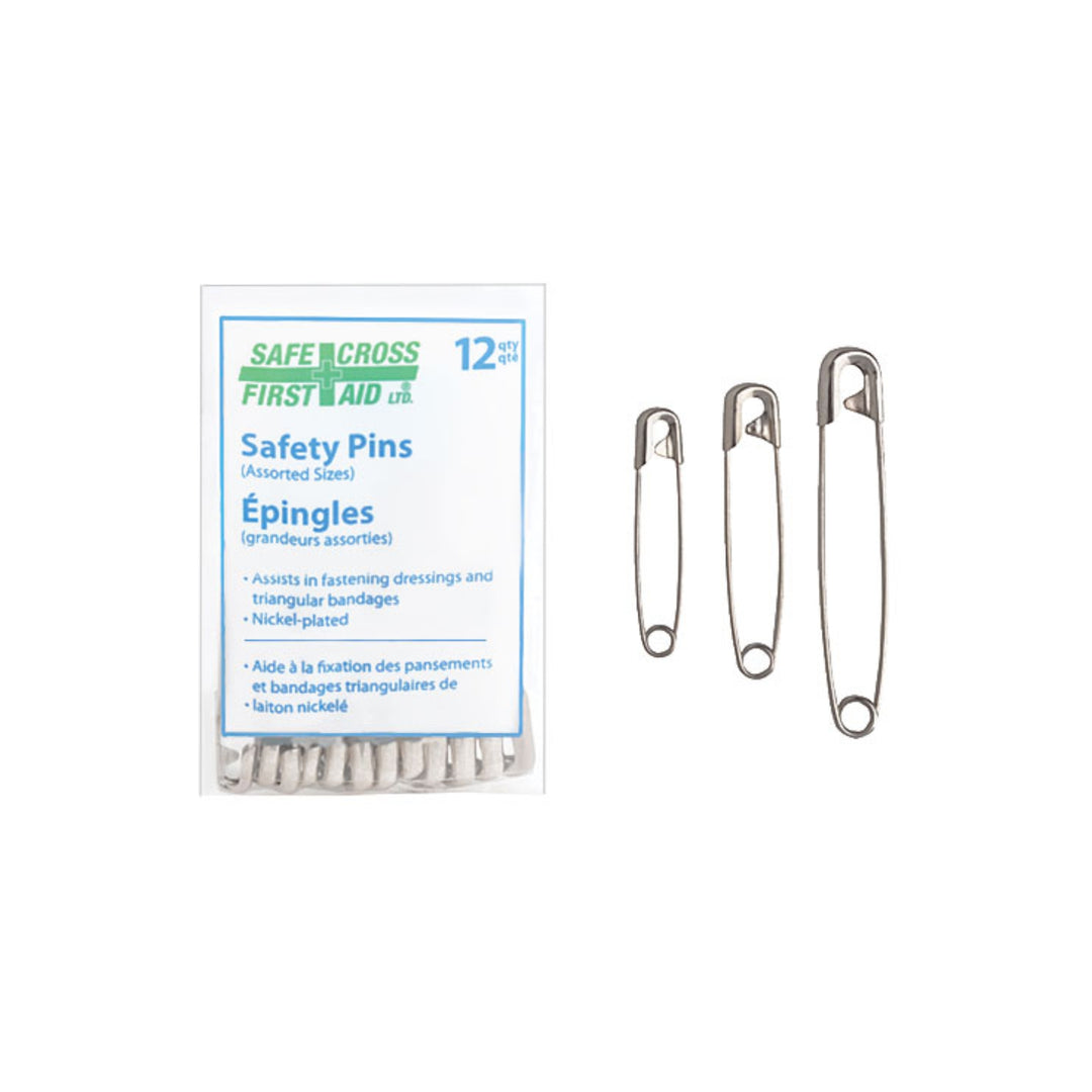 Assorted Safety Pins - 12 count