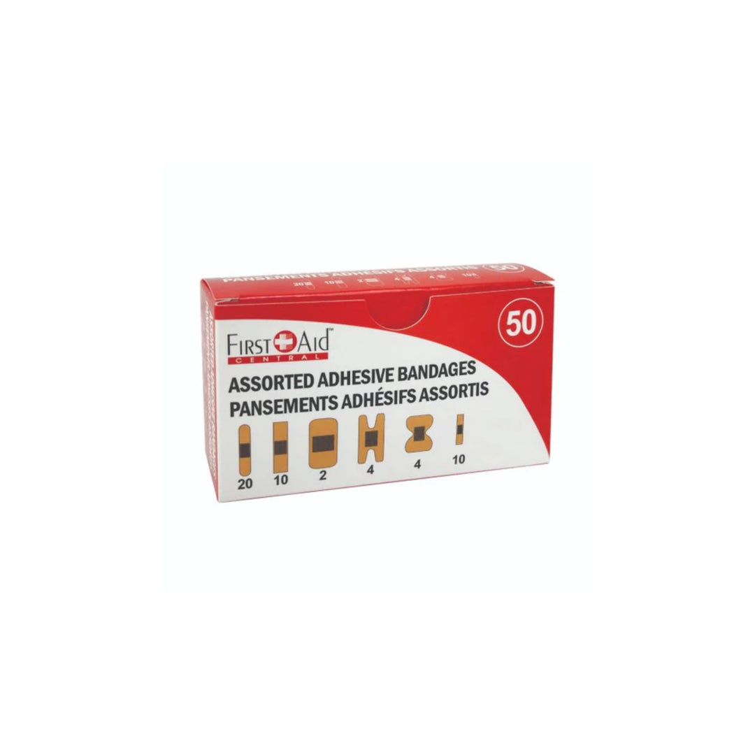 Assortiment de pansements adhésifs - 50 unités