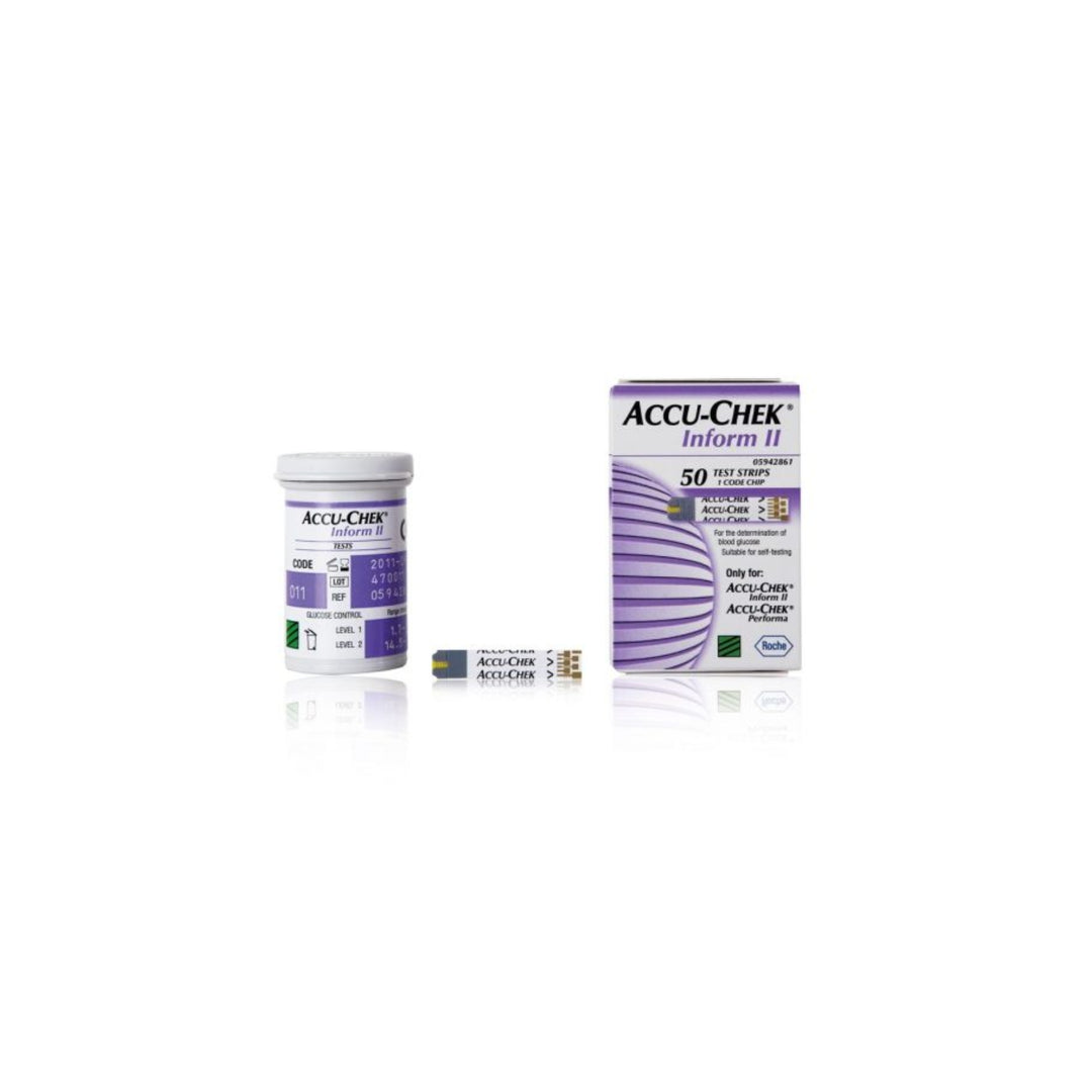 Accu-Chek Inform II Blood Glucose Test Strips - 50 units