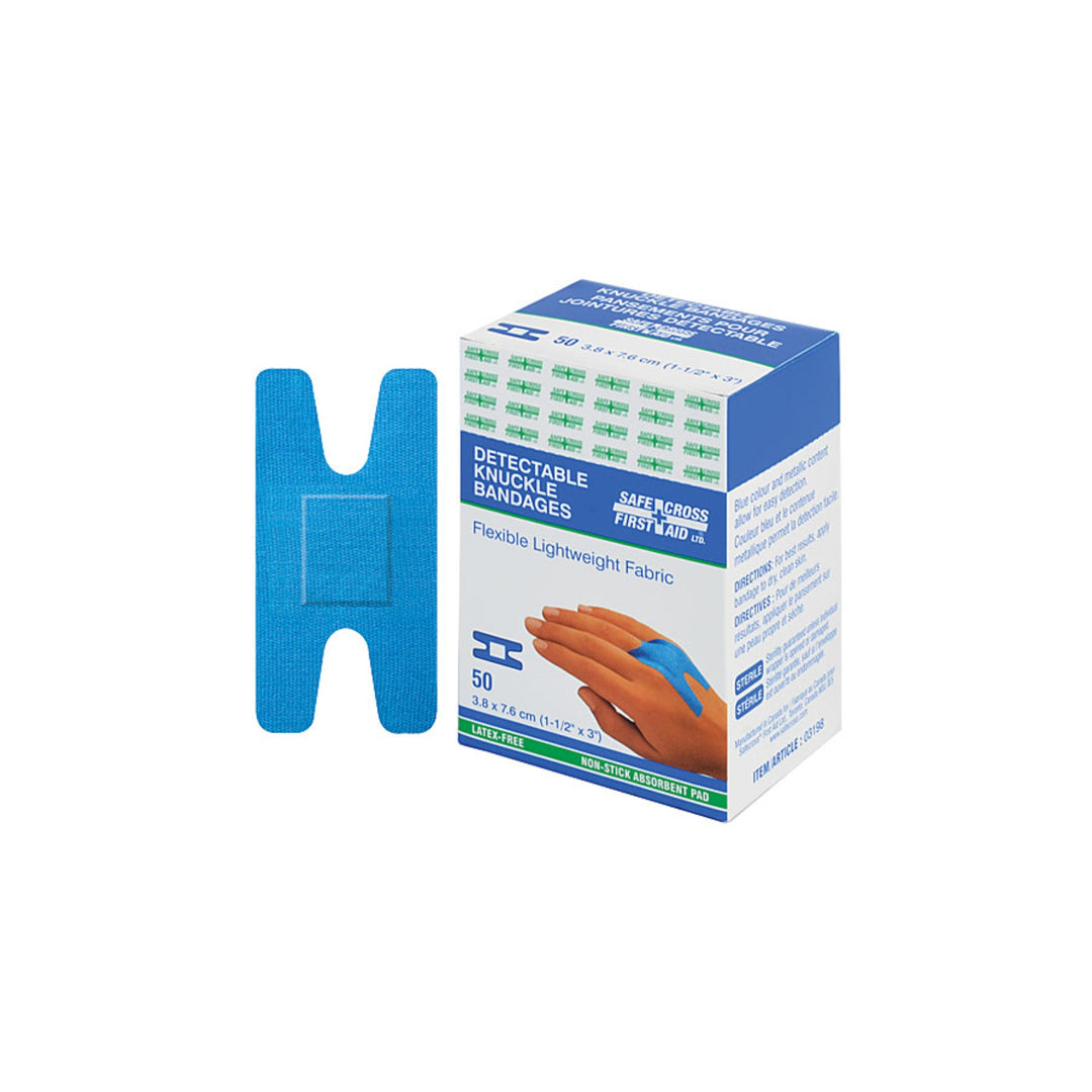 Detectable knuckle bandages 1½″ x 3″ - 50 units