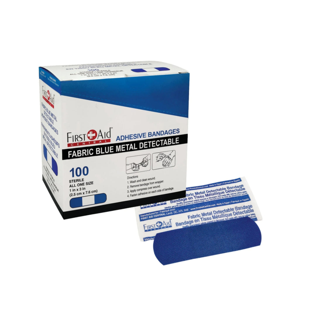Detectable Fabric Bandages 1″ x 3″ - 100 Count