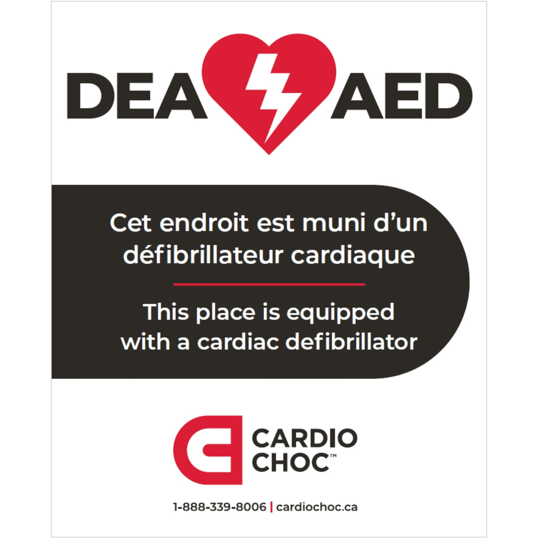 Affiche de signalisation autocollante bidirectionnelle