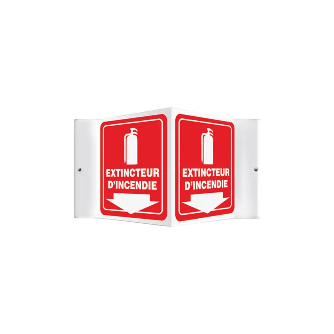 Enseigne projection extincteur 3D