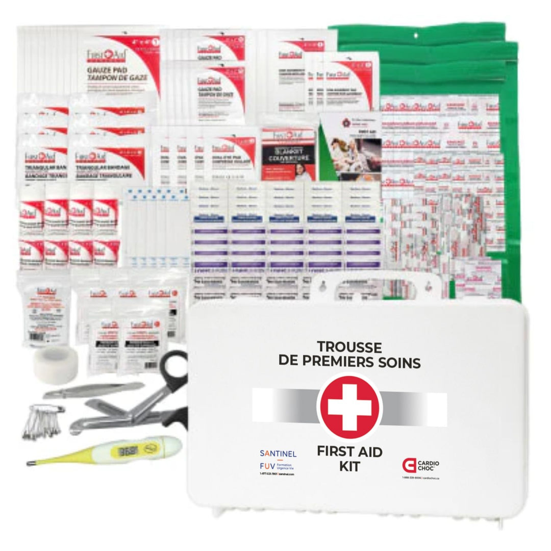 Trousse de Premiers soins pour garderie et école en plastique