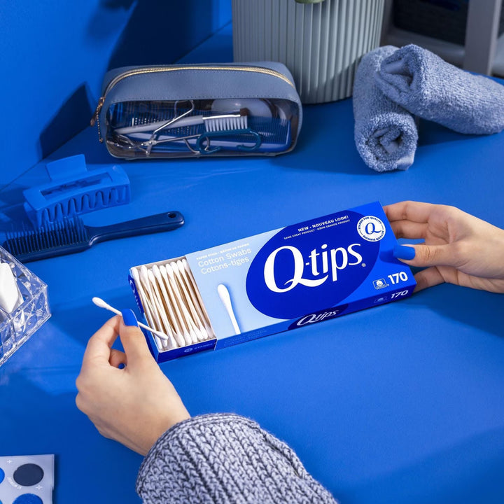 Q-tips cotton swabs, 170 count