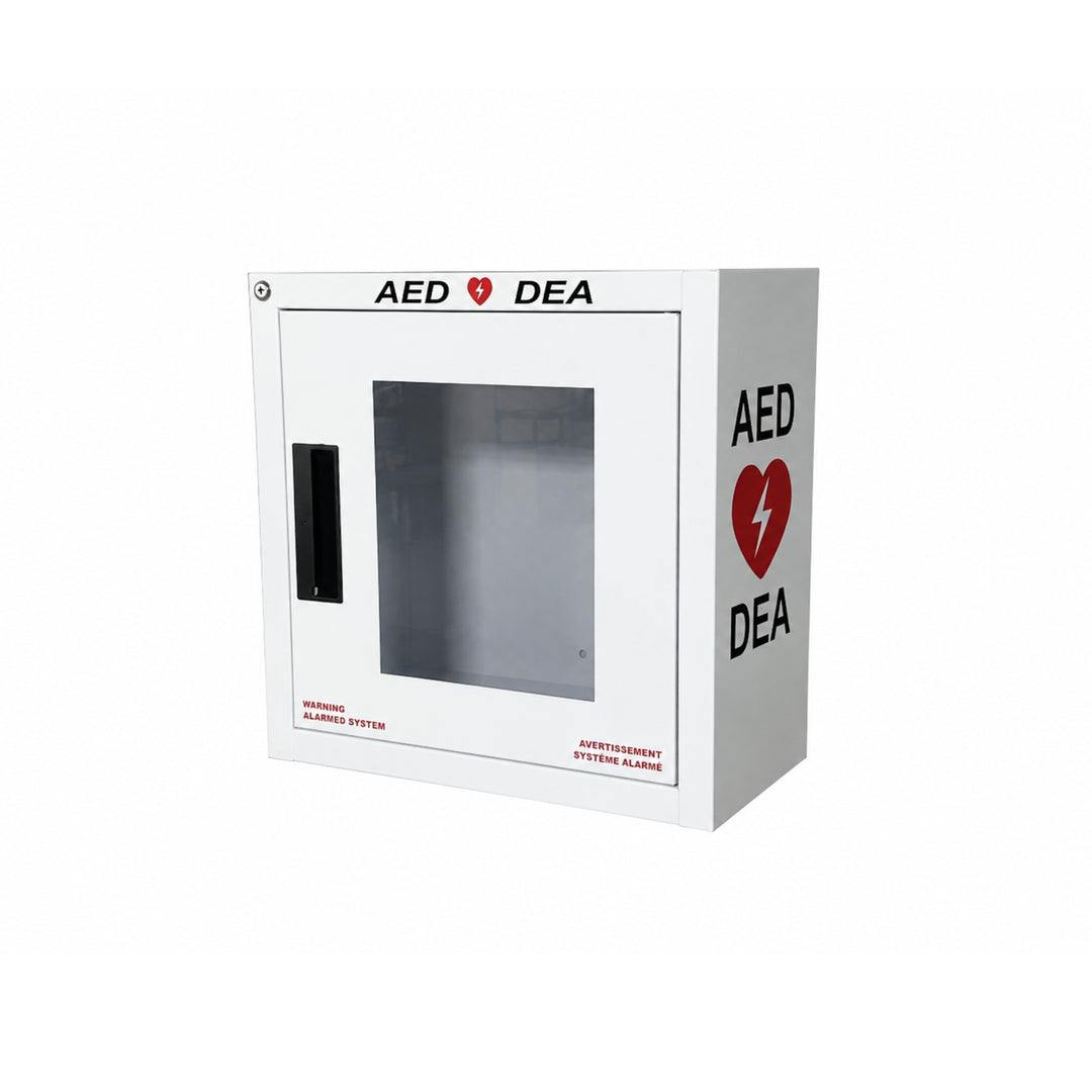 Defibrillator wall cabinet with alarm - Large
