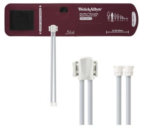 Brassard Welch Allyn Adulte Large #12 (Bourgogne) Flexiport