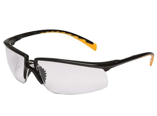 Lunettes de sécurité Privo, Antibuée, Noir/Jaune