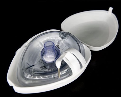 Masque de poche adulte (boîtier, avec O2 et valve) 50/bte