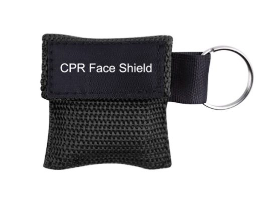 RESQ-AID FaceShield avec porte-clé noir - unitaire