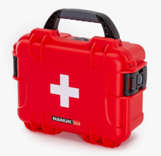Valise étanche NANUK 904 Premiers Soins - Rouge