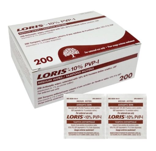 Lingettes proviodine-iodée USP 10 % - 200/bte (A-3-E)