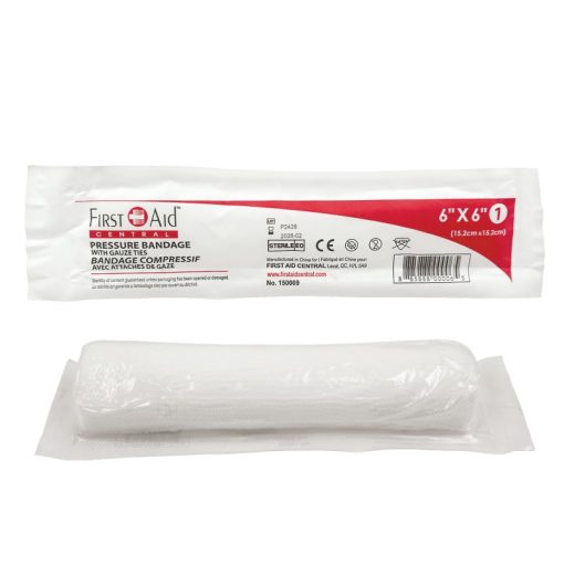 Bandage compressif stérile 6po - unitaire