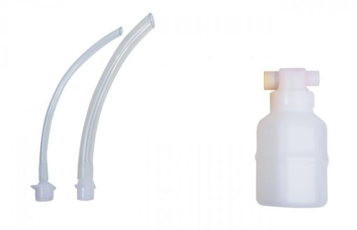 Disposable canister whit catheters for adults and children