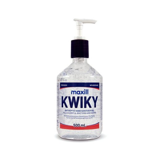 Gel antibactérien pour mains KWIKY - 500ml avec pompe