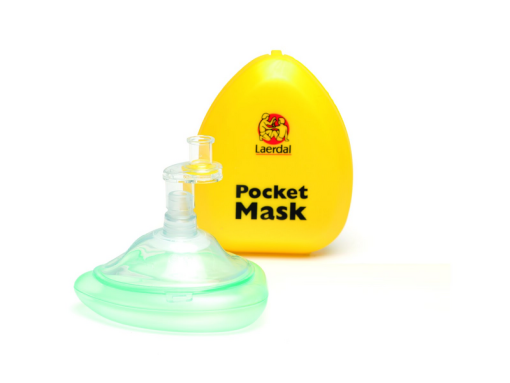 Adult Laerdal Pocket Mask only in Yellow Hard Case