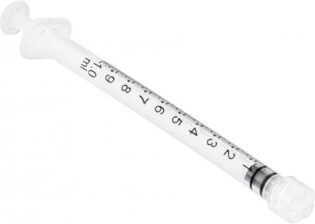 Hypo Sol-M Syringe 1cc Luer Lock 100/box