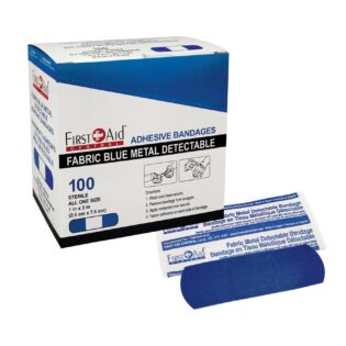 Fabric Detectable Bandages, Large, 1"x3", 100/Box