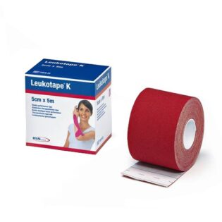 Pansement Adhésif Leukotape K Élastique 5cm x 5m Rouge