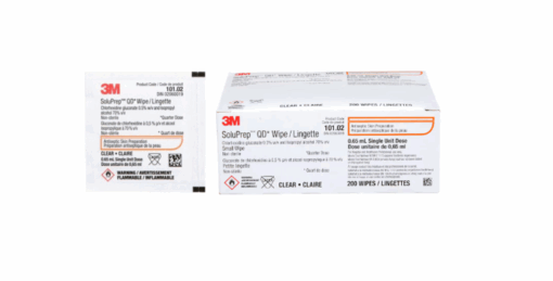 Lingettes de Chlorexidine 0.5% a/Alcool 70 % SoluPrep, 200/bte