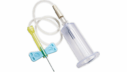 Papillon pour prélèvement 21G 3/4" tube de 12po - 50/bte