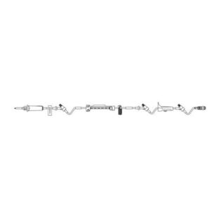Ensemble de pompe IV Infusomat, 3 ports, 15 gouttes/ml tubulure de 123", 24/cse