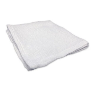 100% Cotton Washcloth, 12x12", White